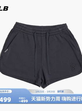 MLB官方 女款时尚百搭刺绣LOGO复古毛边休闲短裤26春季新款SPB06