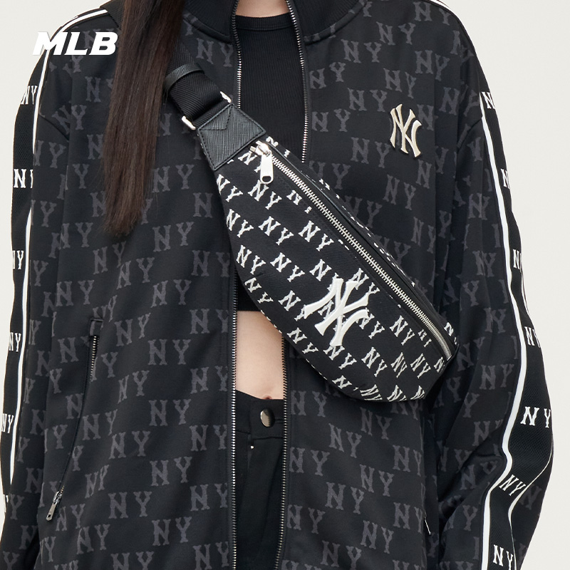 MLB官方男女情侣满印老花腰包可调节时尚轻便挎包春夏HSM01/BGC9