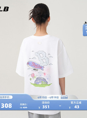 MLB官方 男女情侣潮流凉感印花短袖运动休闲T恤夏季新款TSX20