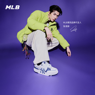25秋冬新款 男女韩系复古老花增高学长鞋 SXM05 张凌赫同款 MLB官方