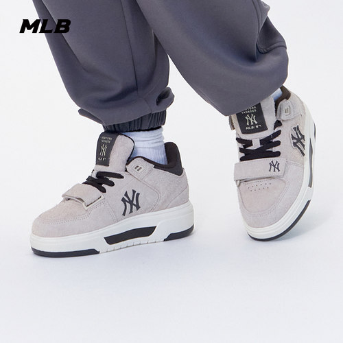 MLB官方男女情侣韩系时尚复古高帮厚底增高学长鞋25秋冬新款SXH01