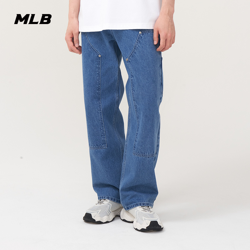 MLB男款牛仔裤长裤25春季新款