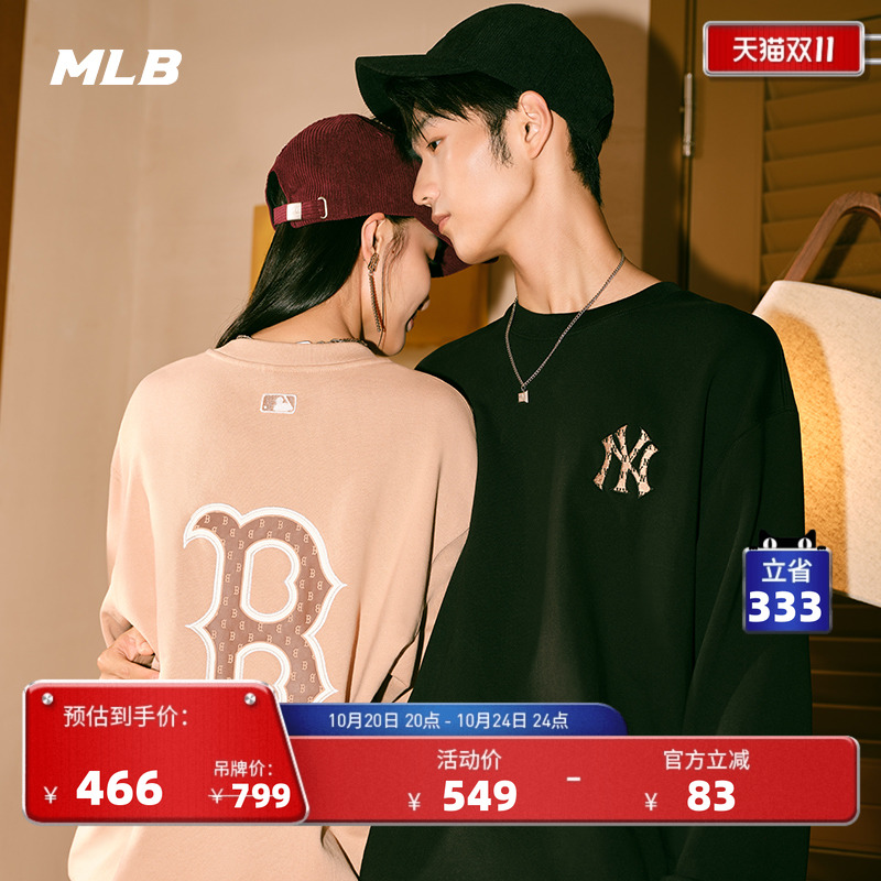 官方套头卫衣MLB套头卫衣复古