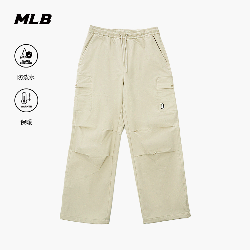 MLB官方男女情侣防泼水保暖加绒休闲工装梭织长裤25秋季新款WPB13