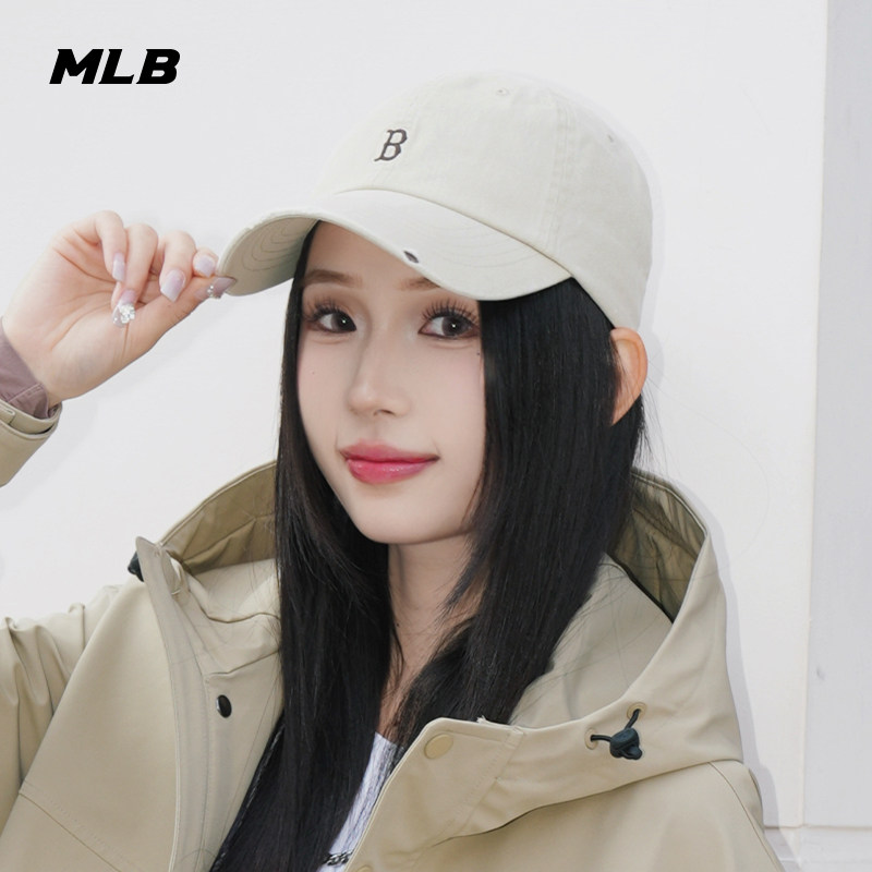 MLB官方KARINA同款百搭韩系显脸小复古软顶棒球帽26夏季新款CPB09										