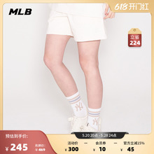 MLB官方 男女情侣百搭短裤小LOGO运动裤时尚宽松休闲夏季SPB01