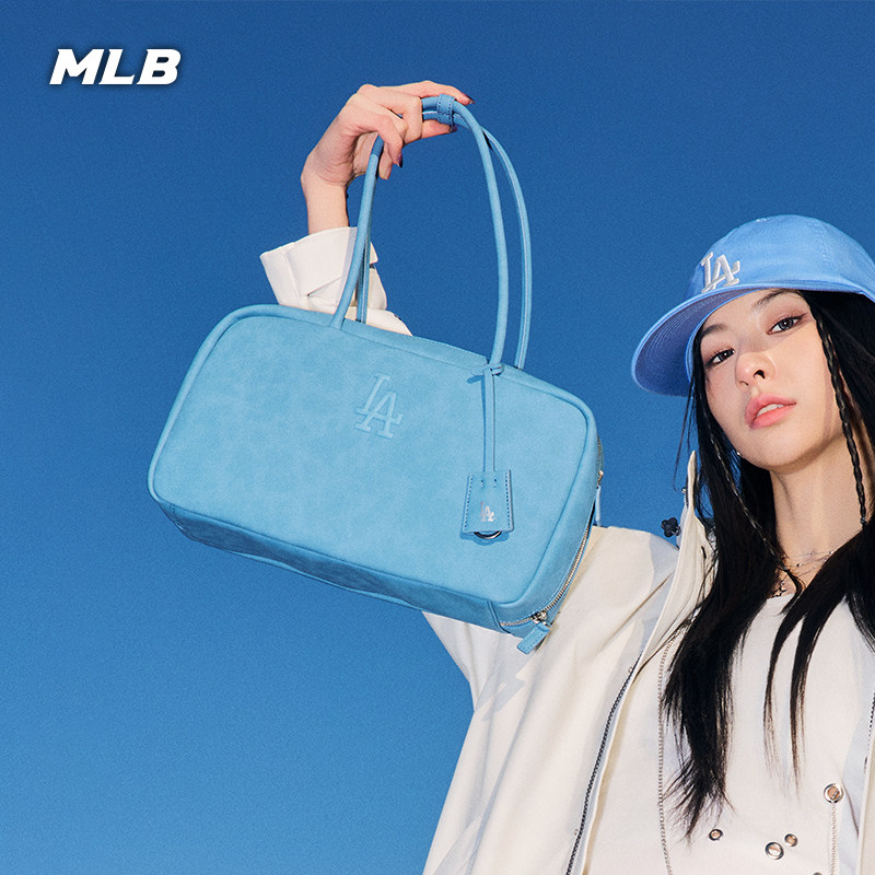 MLB官方 男女同款情侣韩系复古时尚拉链方形托特包春夏ORSD1图片