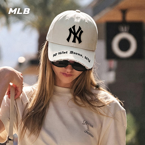 MLB官方男女帽子刺绣运动休闲