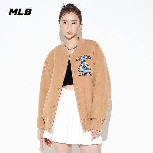 MLB官方棉服夹克棒球外套羊毛
