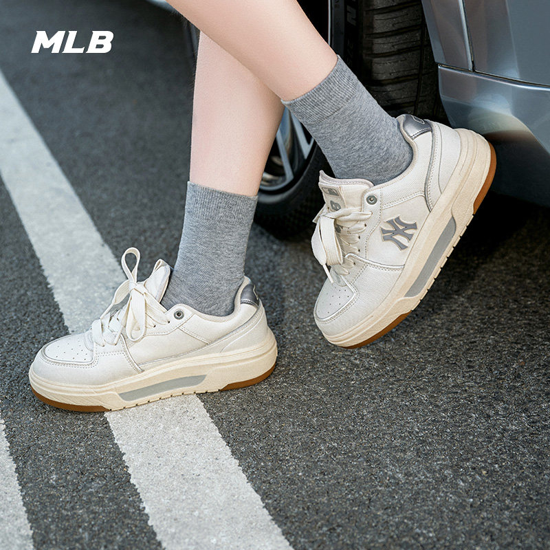 MLB官方男女情侣厚底增高学长鞋通勤百搭运动舒适休闲鞋春夏SXCBS