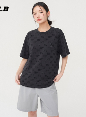 MLB官方 男女同款潮流百搭满印老花短袖T恤26春季新款TSM01/TSM22