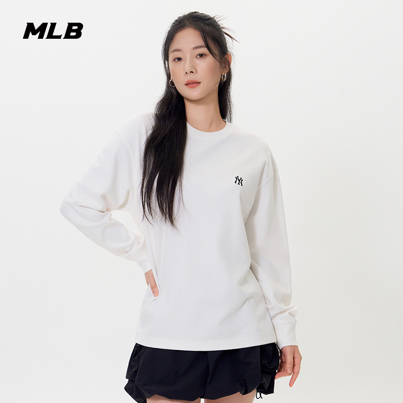 MLB情侣学院风休闲印花短袖T恤
