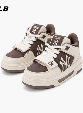 MLB官方男女情侣复古满印老花韩系通勤百搭学长鞋25秋冬新款SXW01
