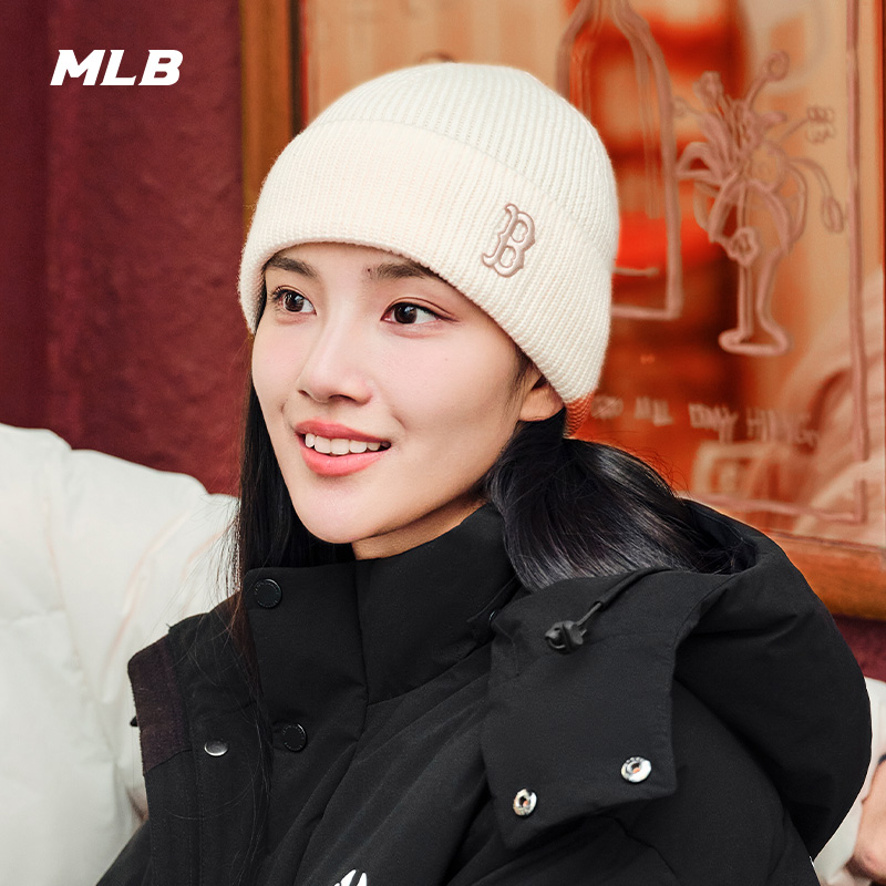 官方MLB保暖运动休闲毛线帽