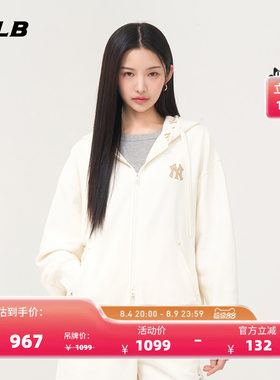 MLB官方男女情侣老花卫衣春季