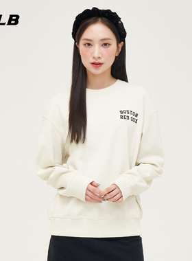 MLB官方男女情侣圆领套头卫衣运动刺绣小logo舒适春夏MTB08