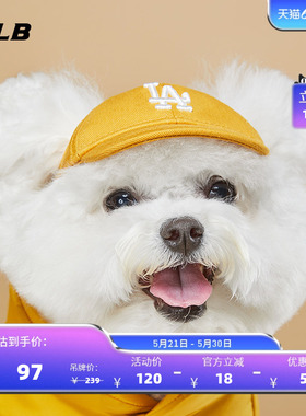 MLB官方宠物帽子NYLA棒球帽复古小LOGO鸭舌帽时尚PEC1
