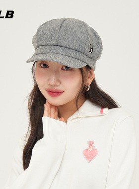 MLB官方 男女情侣经典报童帽时尚休闲百搭贝雷帽24冬季CB003