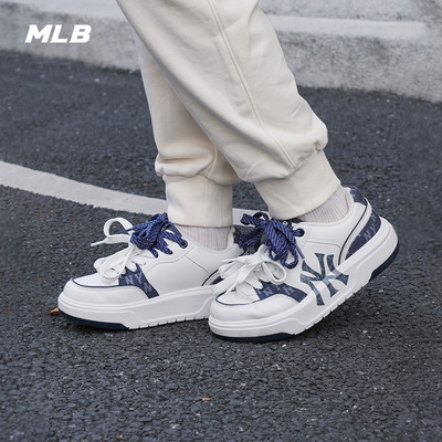 MLB官方 男女同款韩系潮流老花增高厚底学长鞋春夏SXM05/SXP01