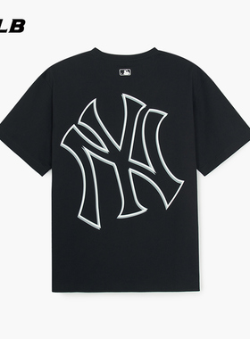 MLB官方 男女情侣背标大logo休闲宽松短袖百搭T恤25夏季新款TSB60
