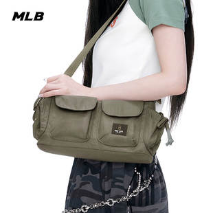 CRB03 多口袋复古休闲斜挎包25秋冬新款 BQB03 男女同款 MLB官方