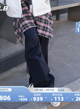 MLB官方男女同款户外工装裤阔腿裤凉感软壳梭织裤26春季新款WPB07