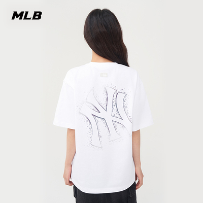 MLB官方男女情侣大logo休闲T恤