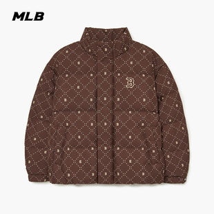 外套冬季 MLB官方男女短款 保暖老花时尚 羽绒服明星同款 DJH01 DJM05