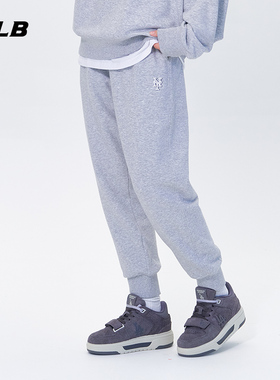 MLB官方男女情侣百搭经典小LOGO束脚休闲运动长裤25秋季新款PTB01