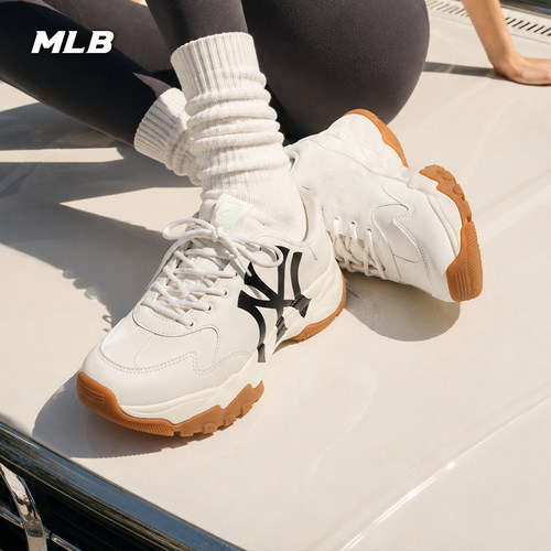 MLB官方男女增高厚底通勤老爹鞋
