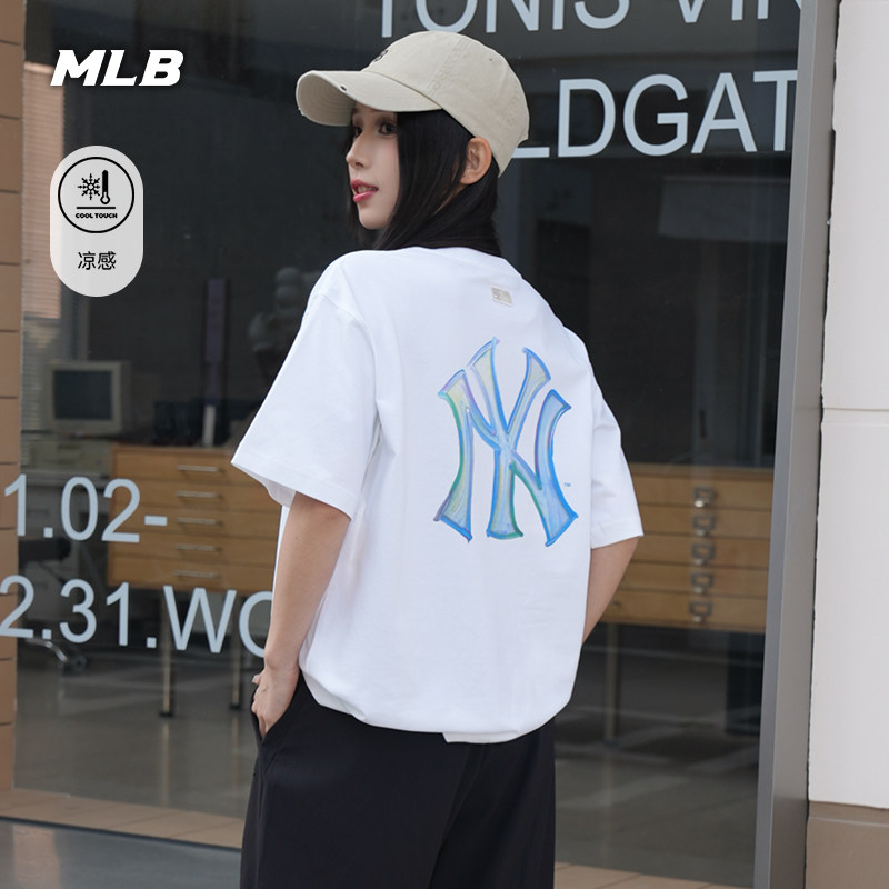 MLB官方男女同款干爽渐变轻薄轻薄凉感短袖T恤26夏季新款TSB06图片