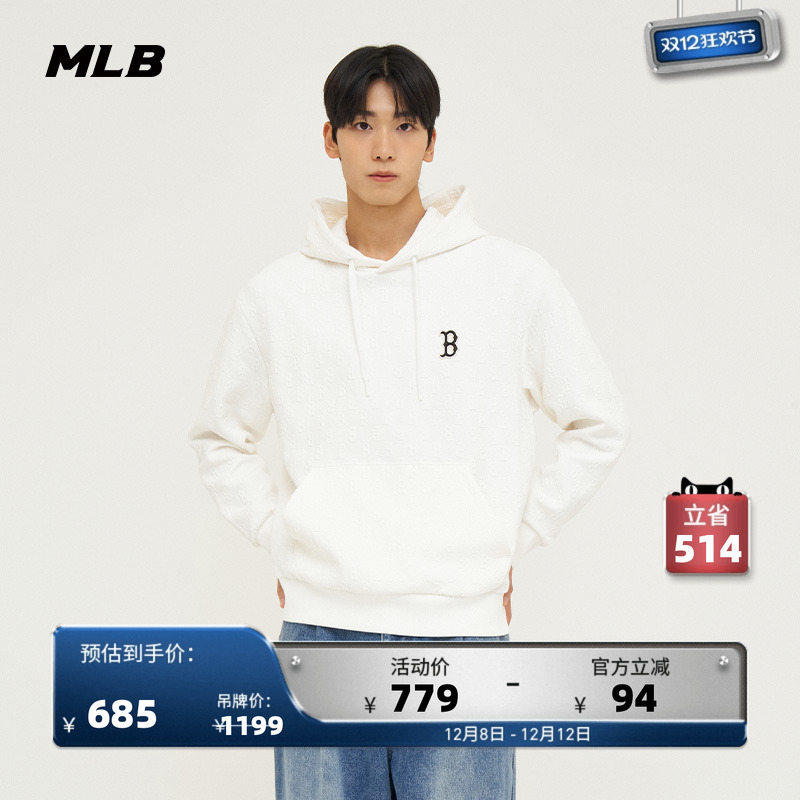 MLB官方圆领套头卫衣24秋季新款