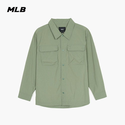 MLB男女同款纯色衬衫外套