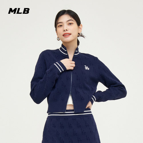 MLB开衫女款针织开衫外套24秋季
