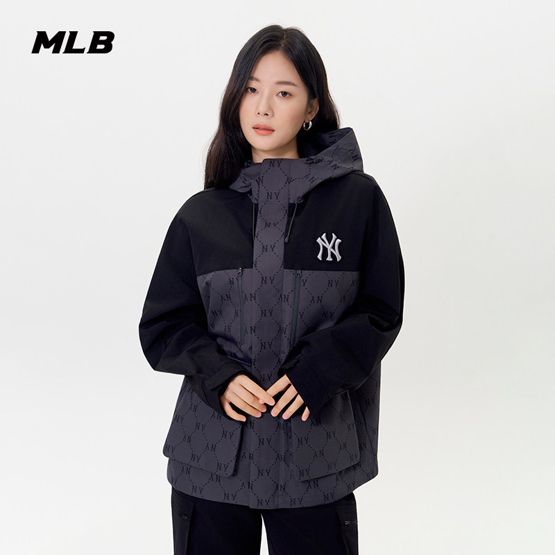 MLB官方男女情侣运动休闲钻石老花连帽夹克外套25秋季新款WJM01,运动服/休闲服装,运动茄克/外套,淘宝优惠券,粉丝福利购,淘宝优惠卷