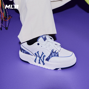 25秋冬新款 男女韩系复古老花增高学长鞋 SXM05 张凌赫同款 MLB官方