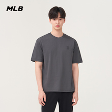 MLB官方 男女情侣潮流百搭纯色时尚运动休闲T恤25夏季新款TSB50