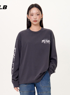 MLB官方 张康乐同款男女防晒时尚潮流涂鸦长袖T恤25秋季新款TSB10