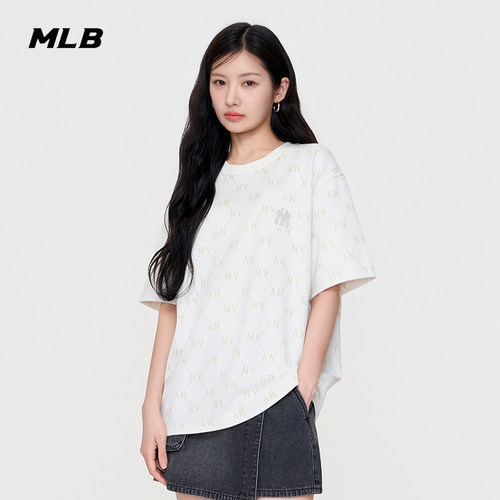 MLB情侣休闲宽松运动T恤