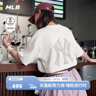 新款 MLB官方 休闲圆领T恤26春季 老花大LOGO短袖 TSM04 男女同款