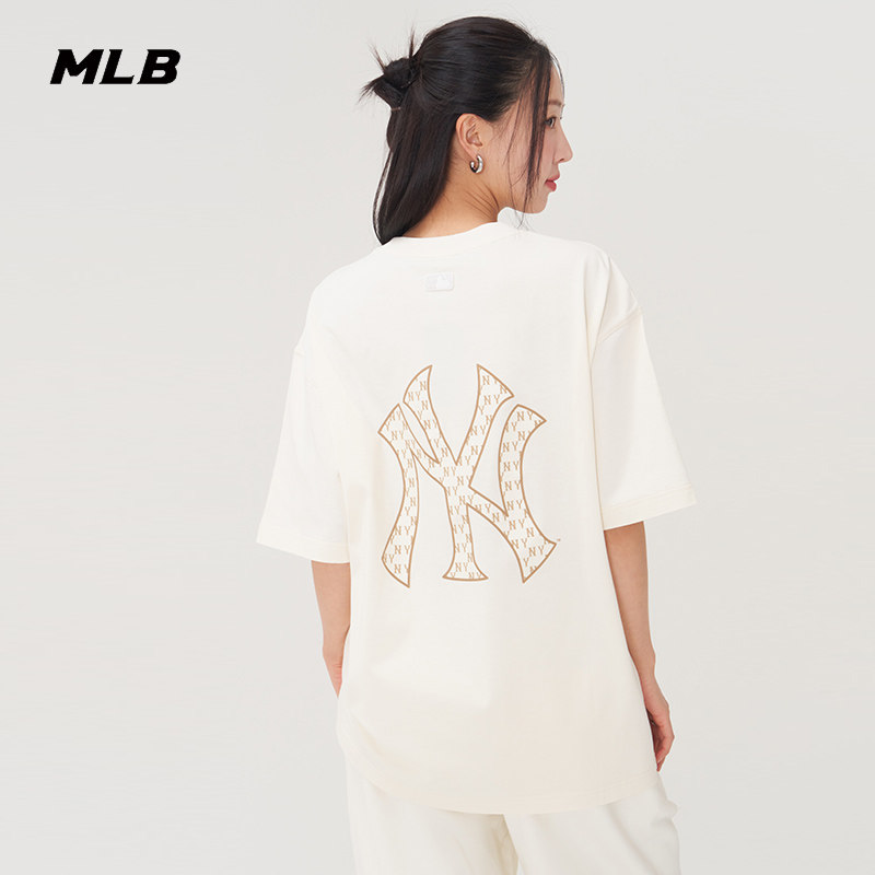 MLB情侣休闲宽松运动T恤图片