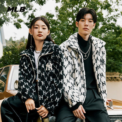 MLB官方男女情侣老花运动夹克