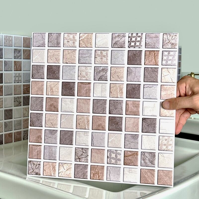 仿马赛克3D立体自粘墙贴
