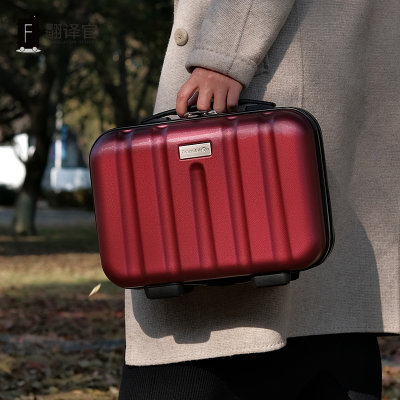翻译官13寸小型手提箱精致化妆箱女男旅行箱小包收纳箱洗漱包迷你