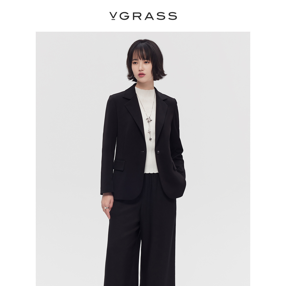 VGRASS维格娜丝夏季新款女士西装外套