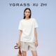 水溶蕾丝山梨白色短袖 VGRASS维格娜丝春秋新款 T恤女 XUZHI联名
