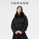 马上有戏 VGRASS25冬季 新款 狐狸毛领宽松90白鹅绒短款 羽绒服女