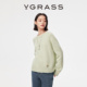 山羊绒混纺含桑蚕丝松弛针织套头衫 VGRASS26早春新款 马上有戏