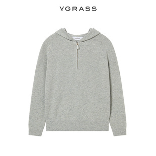 法式 VGRASS慵懒羊绒羊毛气质针织衫 新款 VZZ4O41980 女冬季 针织衫