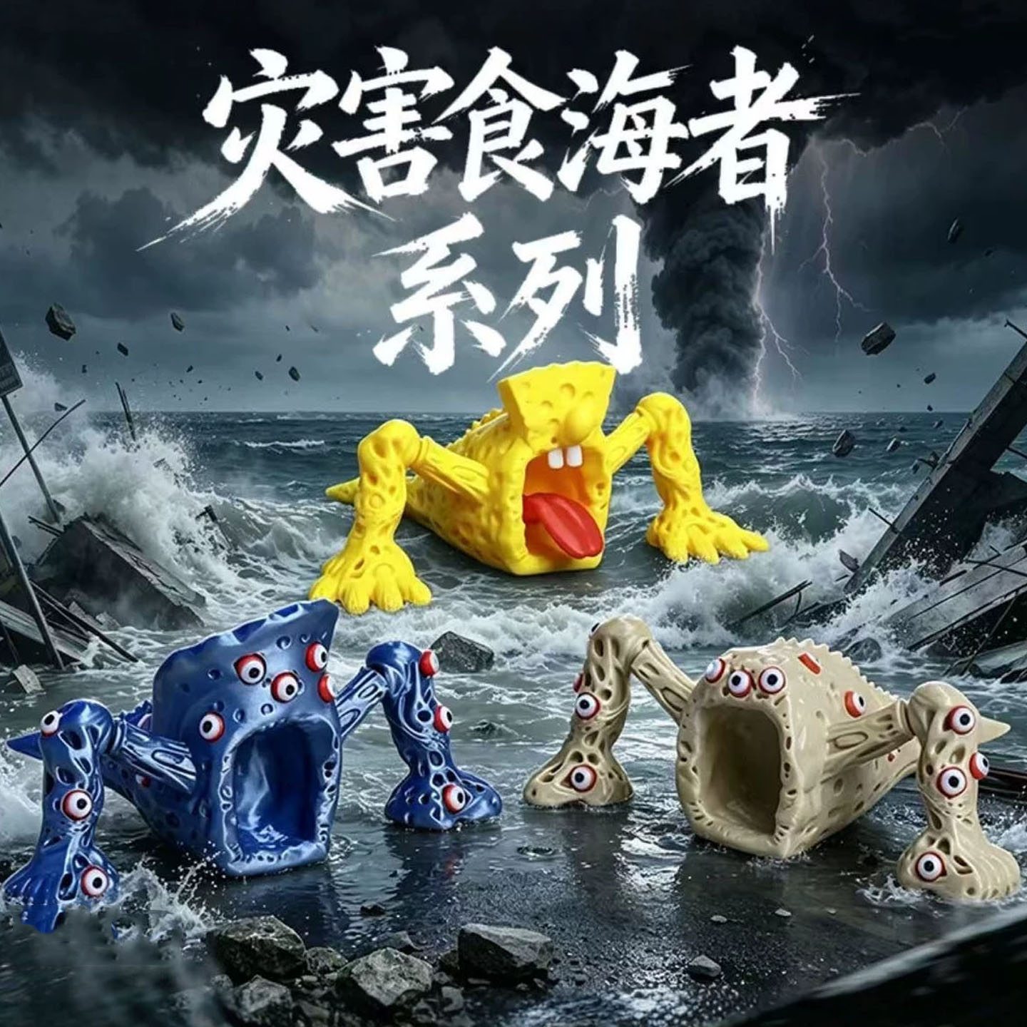 3D打印灾害食海者手办摆件玩具
